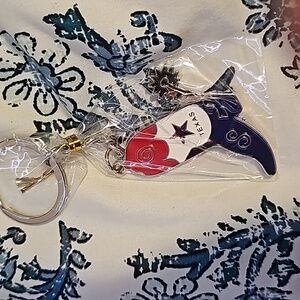 Texas flag boot keychai